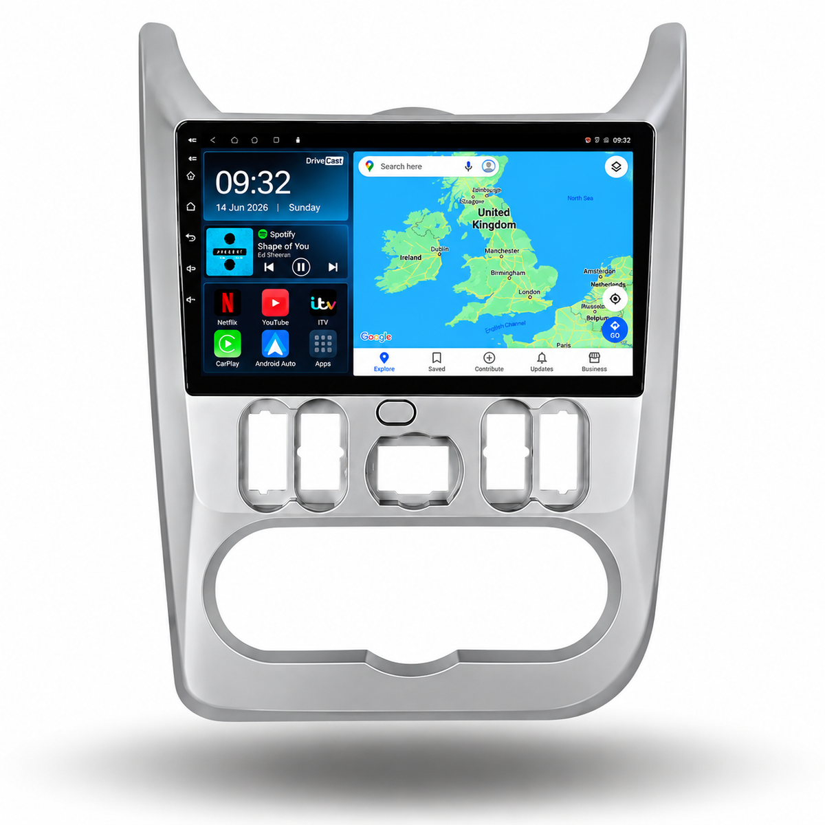 Dacia Logan Sandero Duster 2009-2015 Android 15 Car Stereo Head Unit | CarPlay & Android Auto - DriveCast