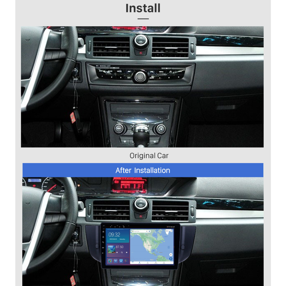 MG MG6 2011-2018 Android 13 Wireless CarPlay Android Auto Car Stereo Head Unit - DriveCast