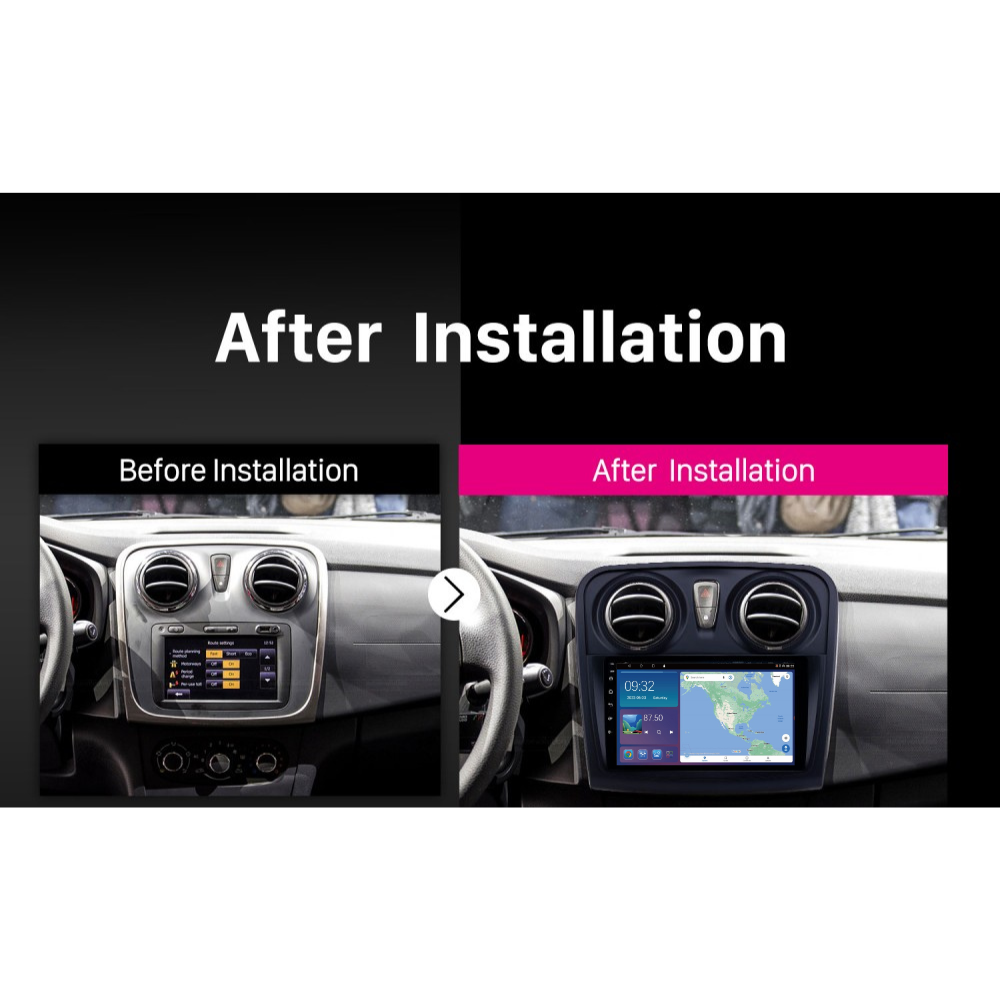 Dacia Logan Sandero 2012-2020 Android 13 Wireless CarPlay Android Auto Car Stereo Head Unit - DriveCast