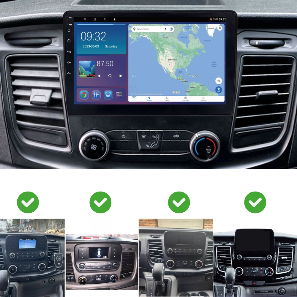 Ford Transit | Custom | Tourneo | 350 2018-2024 Android 13 Wireless CarPlay & Android Auto Car Stereo Head Unit - DriveCast