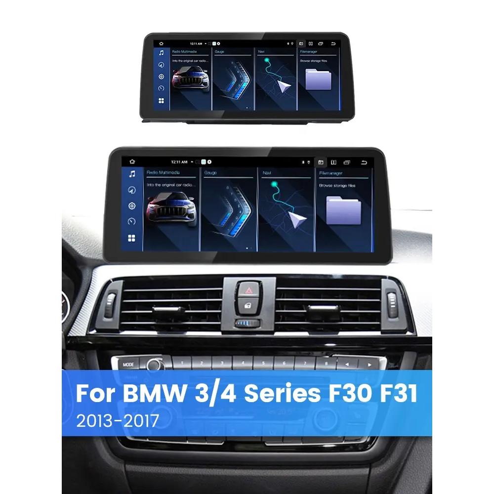 BMW 3 4 2011-2019 Series F30 F31 F32 F33 F34 F36 Android 13 Wireless CarPlay & Android Auto Car Stereo Head Unit CIC NBT EVO - DriveCast