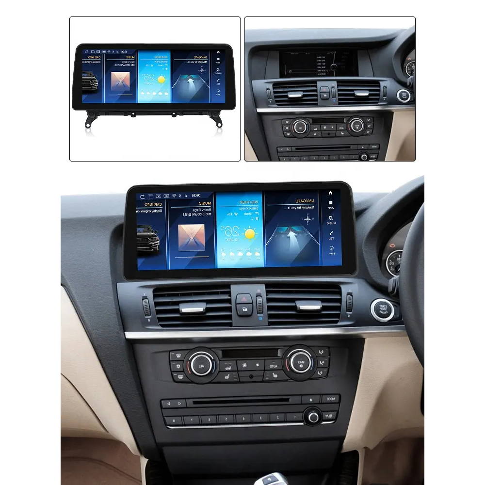 BMW X3 X4 2010-2018 Series F25 F26 Android 13 Wireless CarPlay & Android Auto Car Stereo Head Unit CIC NBT - DriveCast