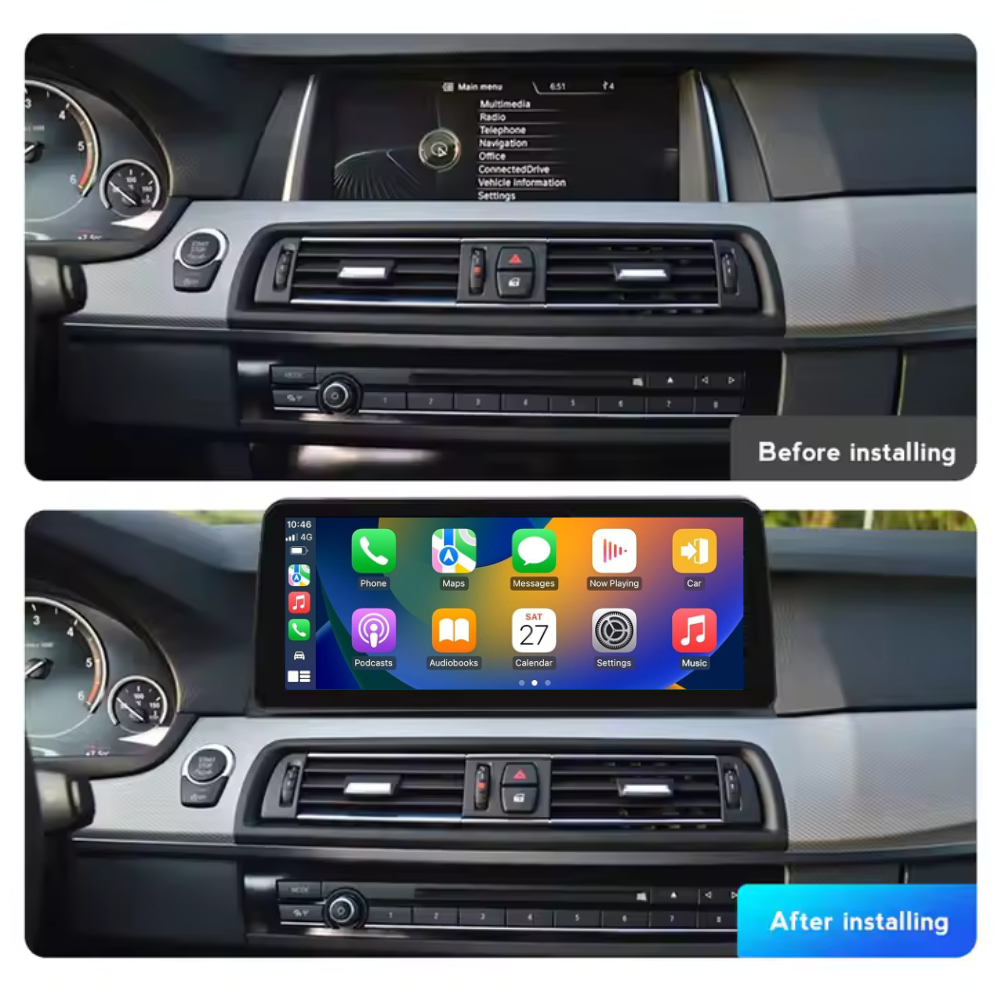 BMW 5 Series 2010-2017 F10 F11 F18 Android 13 Car Stereo Wireless CarPlay & Android Auto Head Unit CIC NBT - DriveCast
