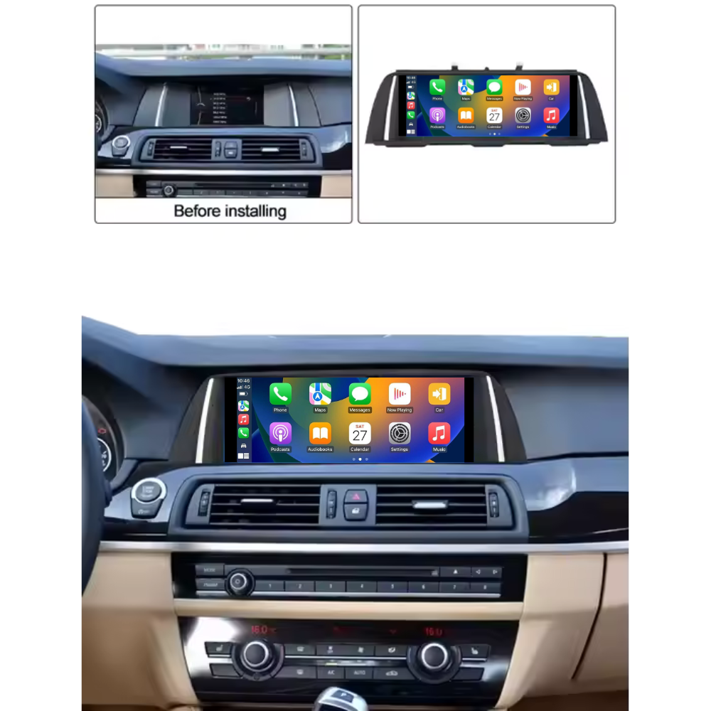 BMW 5 Series 2010-2017 F10 F11 F18 Android 13 Car Stereo Wireless CarPlay & Android Auto Head Unit CIC NBT - DriveCast