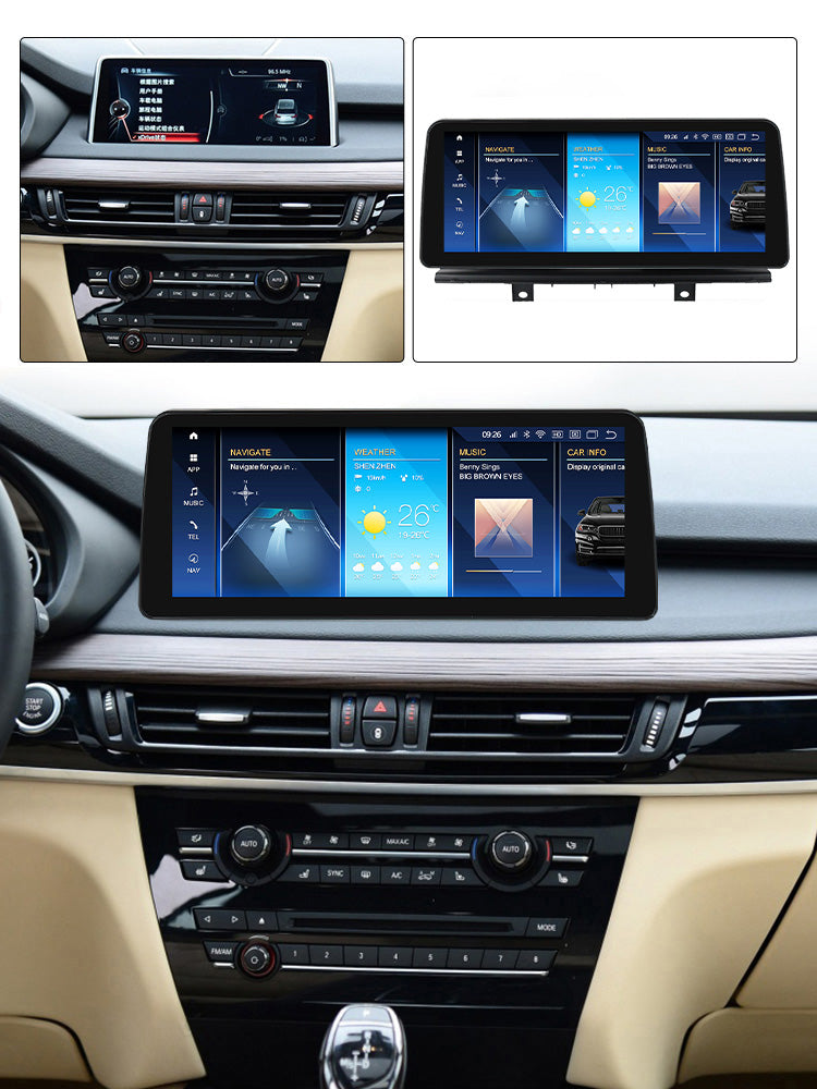 BMW X5 X6 2014-2019 F15 F16 Android 13 Wireless CarPlay & Android Auto Car Stereo Head Unit NBT EVO - DriveCast