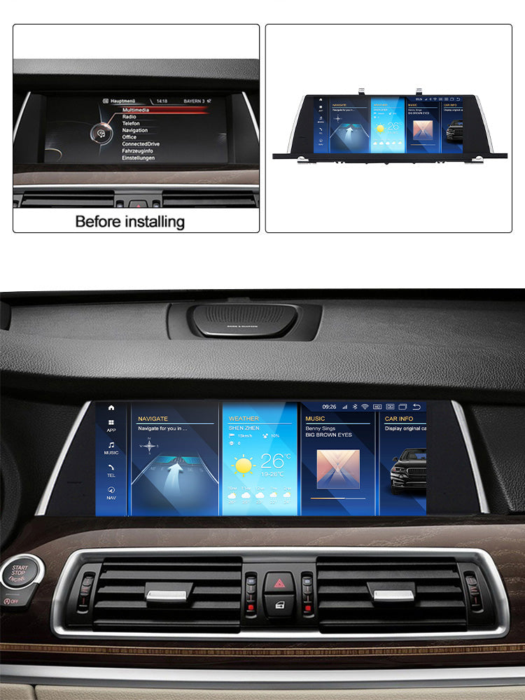 BMW 5 Series GT 2009-2017 F07 Android 13 Wireless CarPlay & Android Auto Car Stereo Head Unit CIC NBT - DriveCast