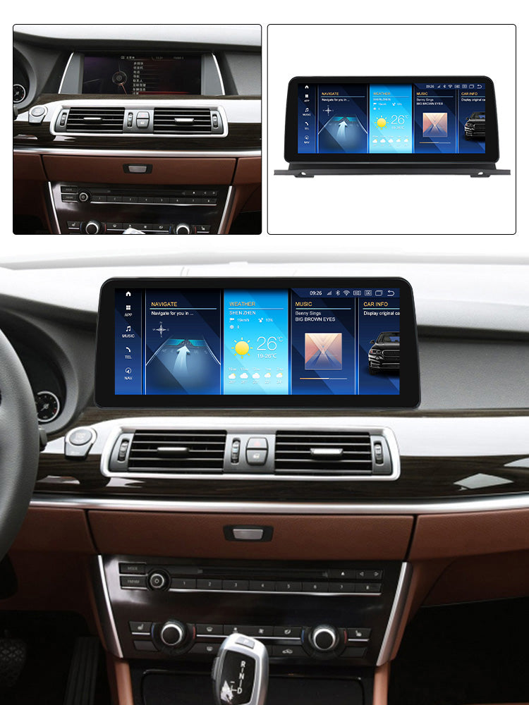 BMW 5 Series GT 2009-2017 F07 Android 13 Wireless CarPlay & Android Auto Car Stereo Head Unit CIC NBT - DriveCast