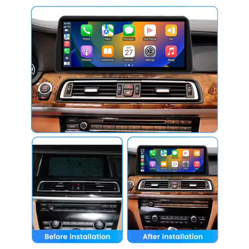 BMW 7 Series 2008-2015 F01 F02 F03 F04 Android 13 Wireless CarPlay & Android Auto Car Stereo Head Unit CIC NBT - DriveCast