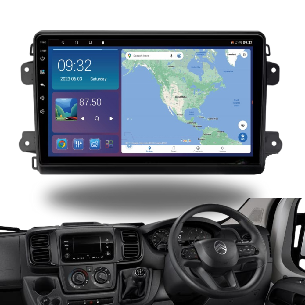 Fiat Ducato Peugeot Boxer Citroen Relay Jumper 2024 Onwards Android 13 Wireless CarPlay & Android Auto Car Stereo Head Unit - DriveCast