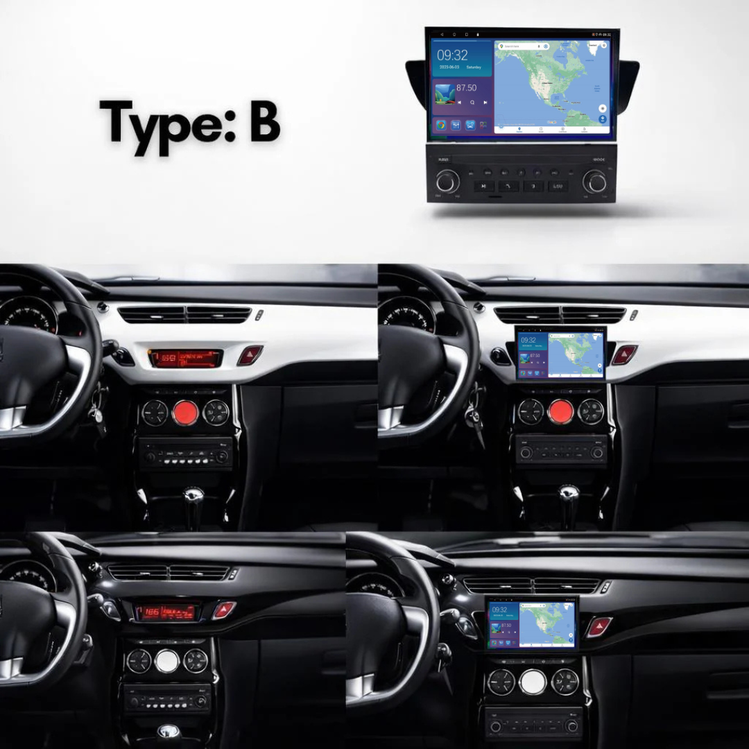 Citroen C3 DS3 C5 2009-2017 Android 14 Wireless CarPlay & Android Auto Car Stereo Head Unit - DriveCast