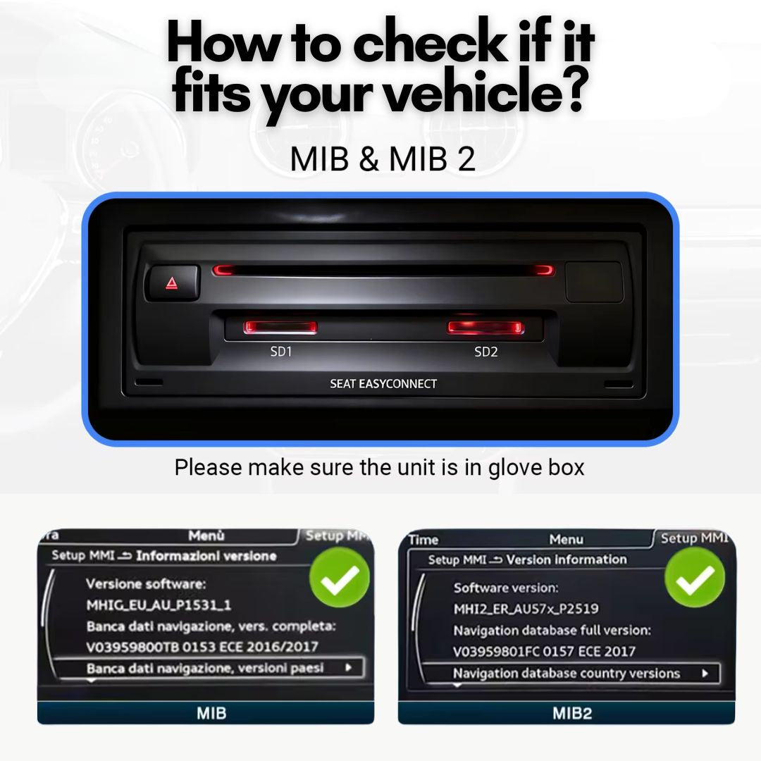 Wireless Apple CarPlay Retrofit For Volkswagen Seat Skoda Android Auto MIB1 & MIB2