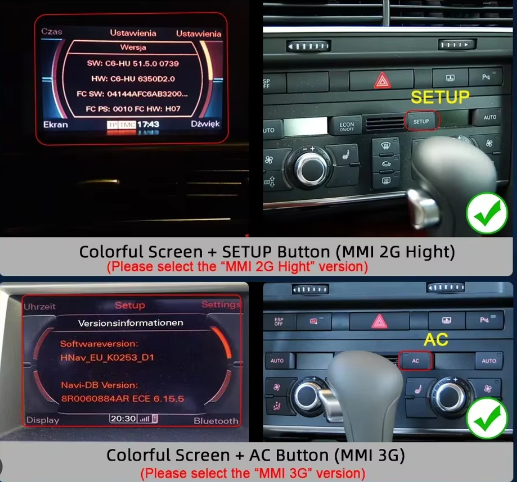Audi A6 C6 2005-2011 Android 13 Wireless CarPlay & Android Auto Car Stereo Head Unit S RS - DriveCast
