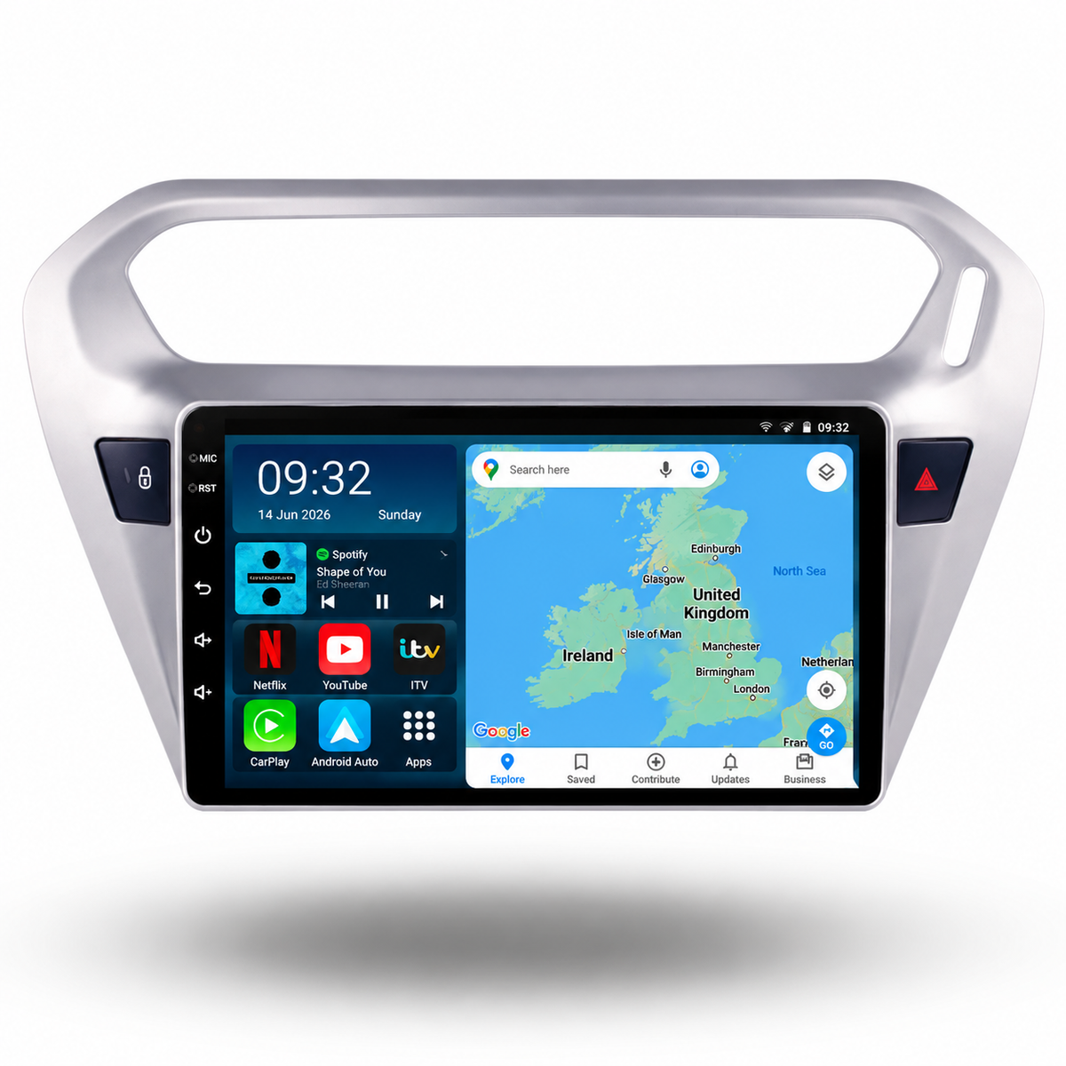 Citroen C-elysee Peugeot 301 2014-2018 Android 15 Wireless CarPlay & Android Auto Car Stereo Head Unit - DriveCast