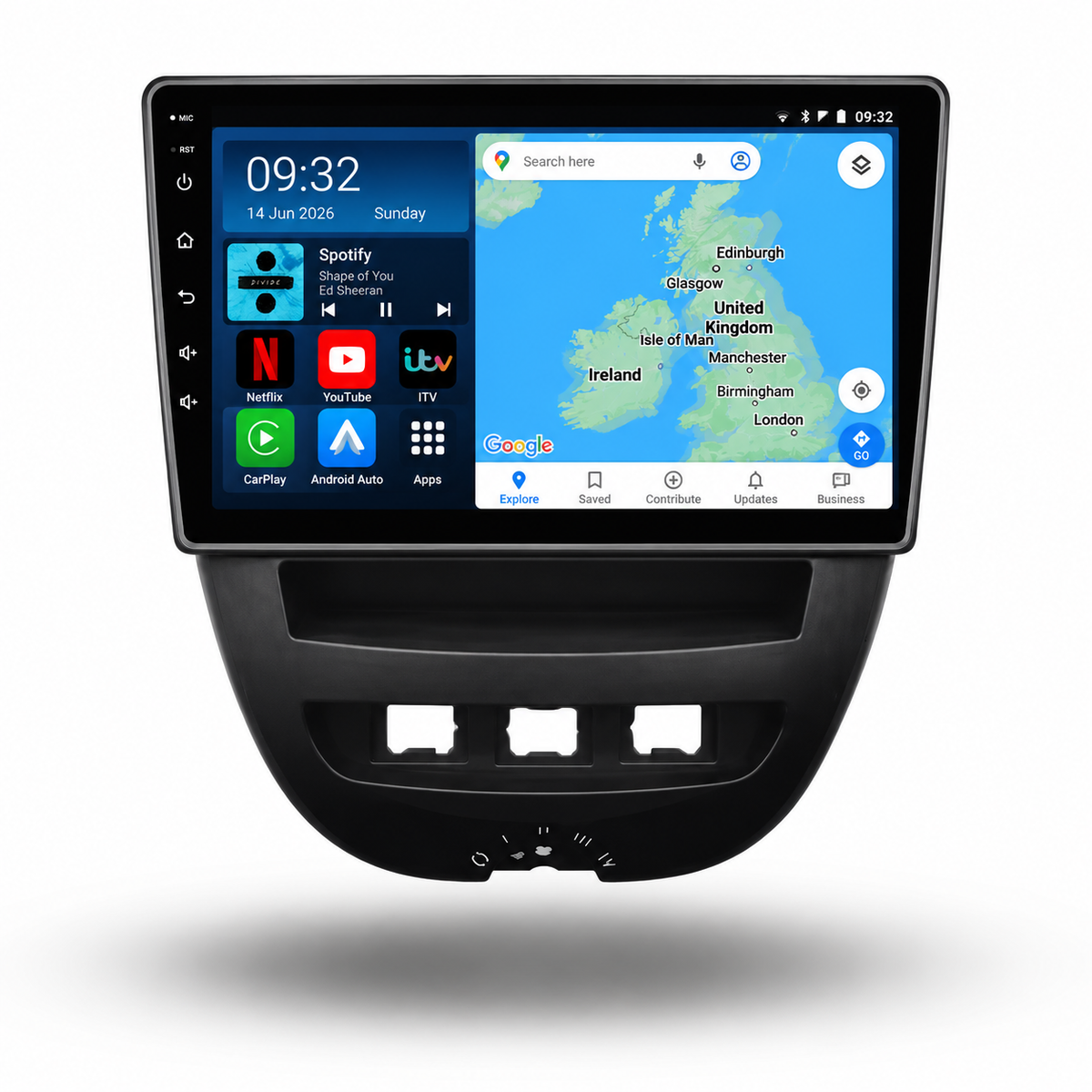 Citroen C1 Peugeot 107 Toyota Aygo 2005-2014 Android 15 Wireless CarPlay & Android Auto Car Stereo Head Unit - DriveCast