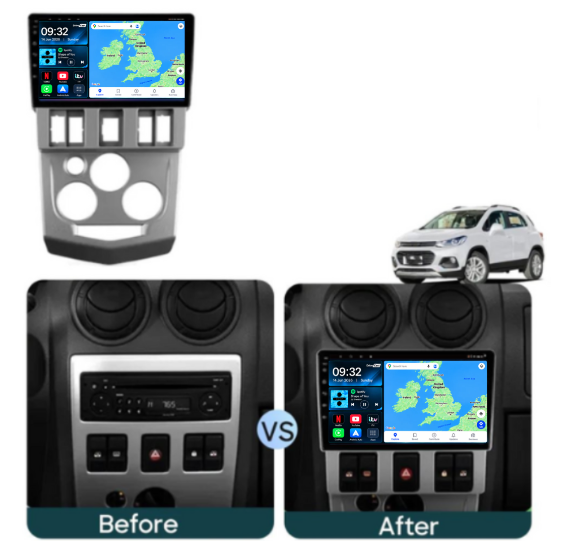Dacia Logan 2004-2009 Android 15 | Wireless CarPlay Android Auto Car Stereo Head Unit - DriveCast
