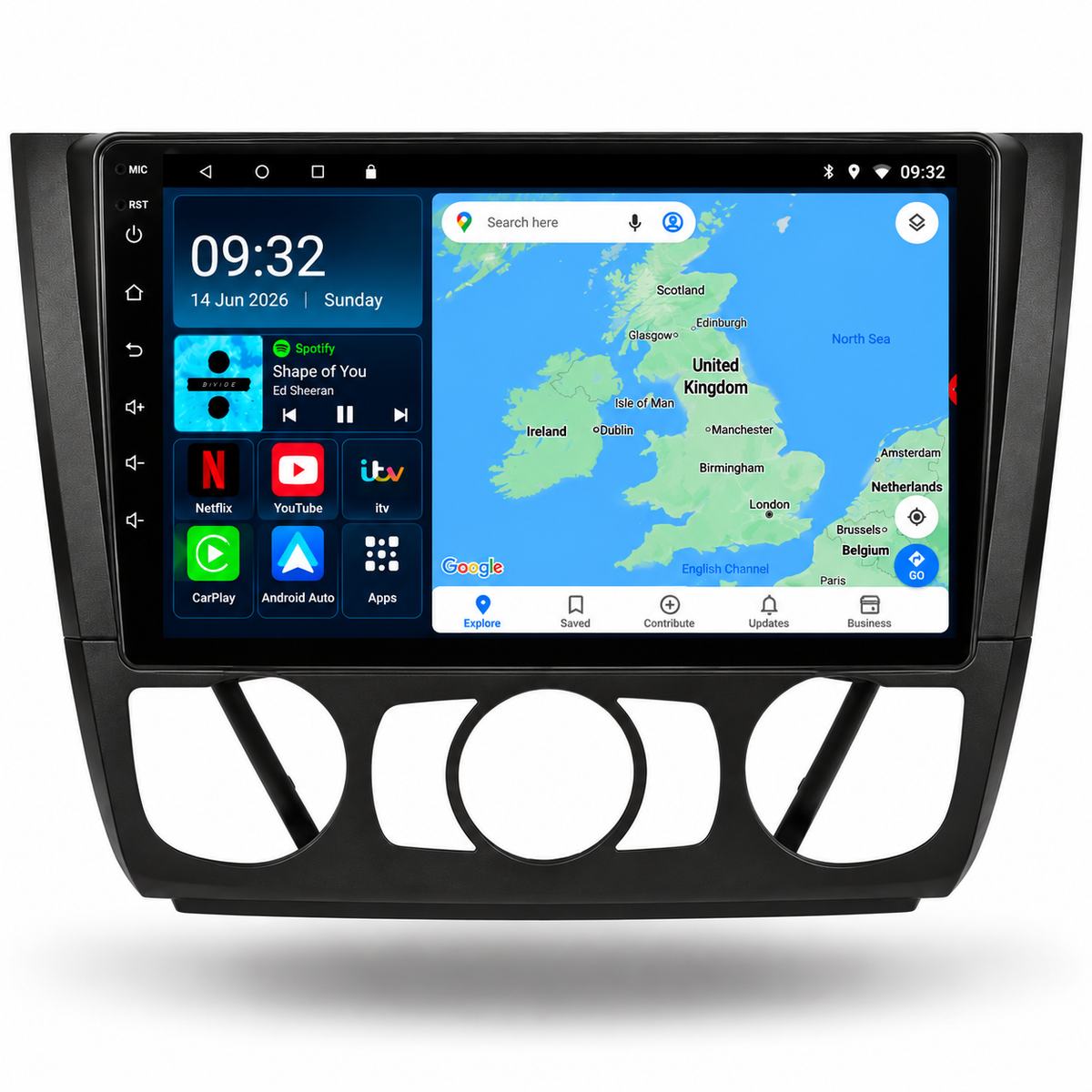 BMW 1 Series E81-88 2004-2012 Android 15 Car Stereo Head Unit | CarPlay Android Auto - DriveCast