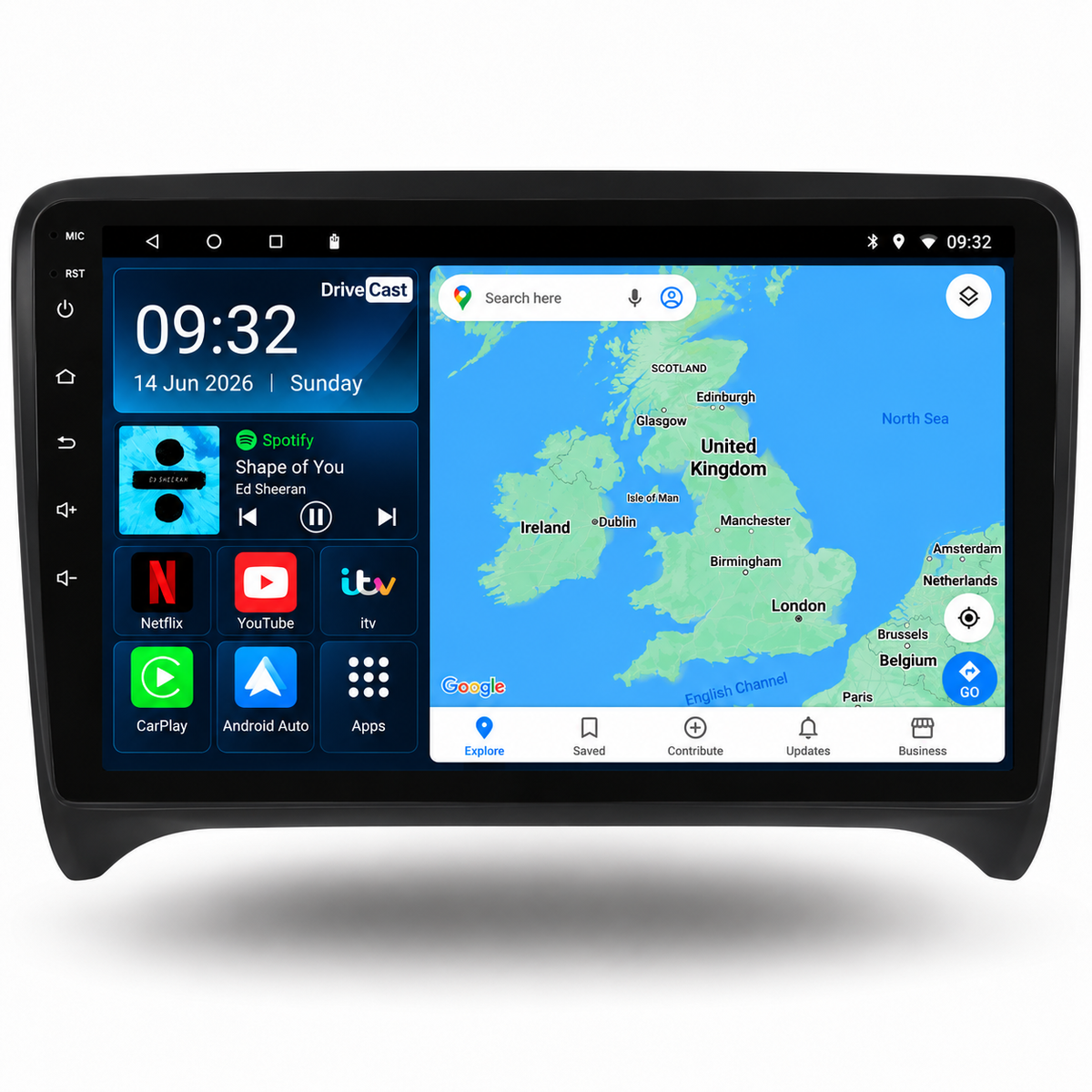 Audi TT TTS TTRS MK2 2006-2014 Android 15 Car Stereo Head Unit | CarPlay Android Auto - DriveCast