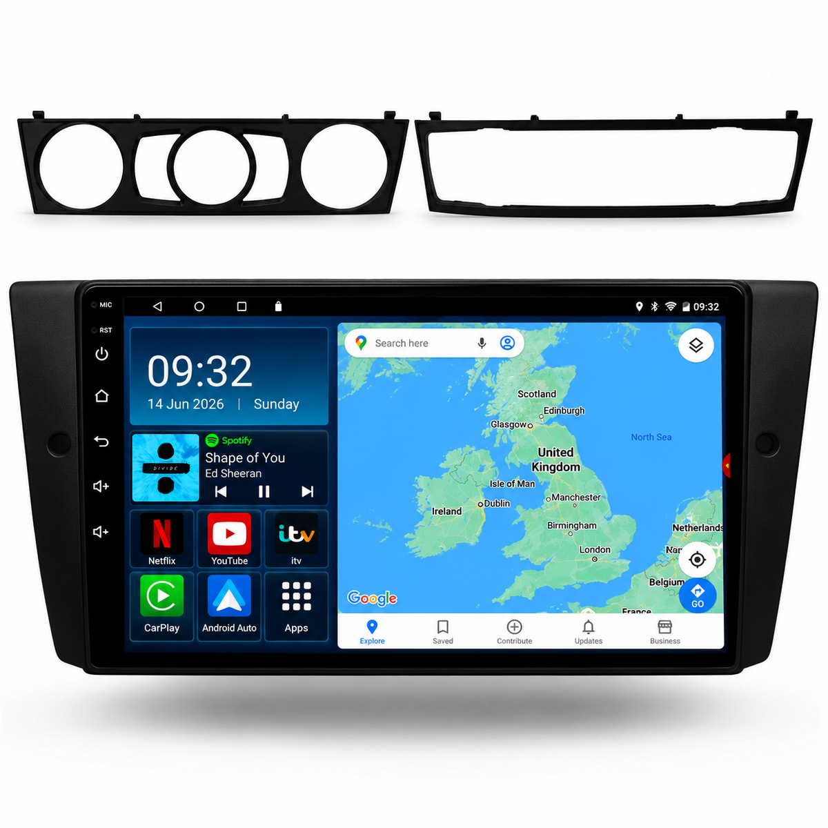 BMW 3 Series E90 E91-92 M3 Android 15 Car Stereo Head Unit | CarPlay Android Auto - DriveCast