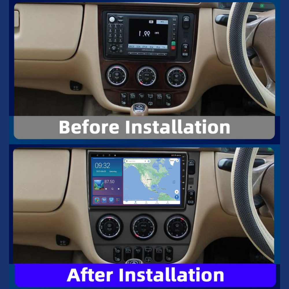 Mercedes M-Class W163 ML 1997-2005 Android 13 Wireless CarPlay & Android Auto Car Stereo Head Unit - DriveCast