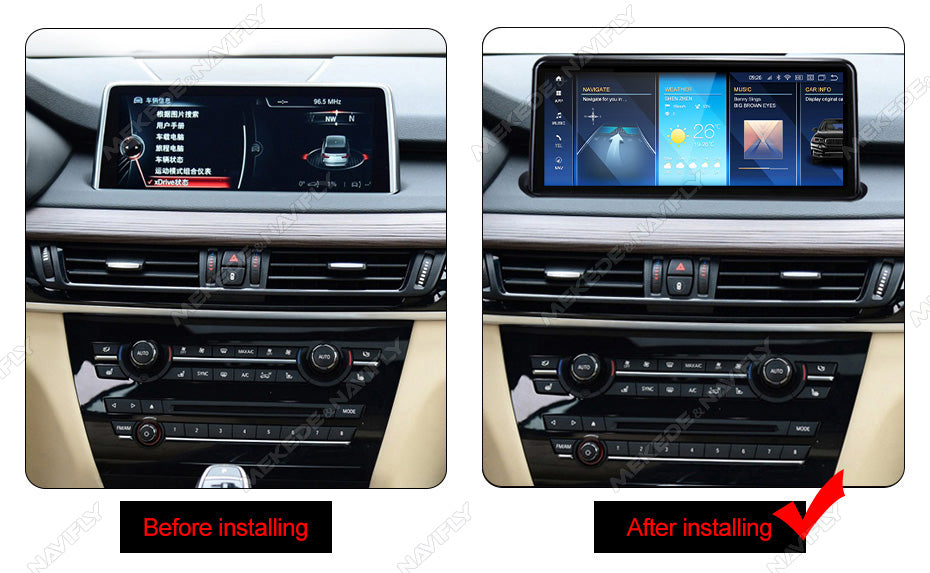 BMW X5 X6 2014-2019 F15 F16 Android 13 Wireless CarPlay & Android Auto Car Stereo Head Unit NBT EVO