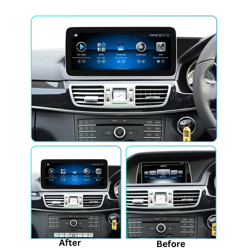 BMW 5er F10 F11 F18 Android 13 Autoradio Kabelloses CarPlay und Android Auto Head Unit NBT 12,3 Zoll 