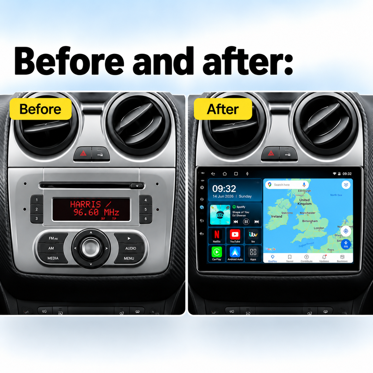 Alfa Romeo MiTo 2008-2016 Android 15 Car Stereo Head Unit | CarPlay Android Auto - DriveCast