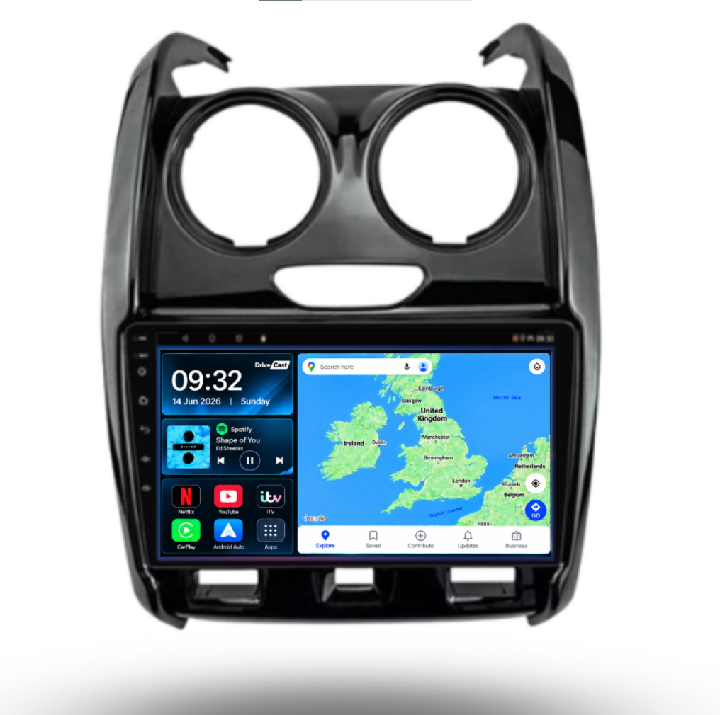 Dacia Duster 2015-2018 Android 15 Car Stereo Head Unit | CarPlay & Android Auto - DriveCast