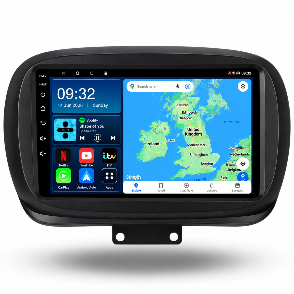 FIAT 500X 2014-2020 Android 15 Car Stereo Head Unit | CarPlay & Android Auto - DriveCast