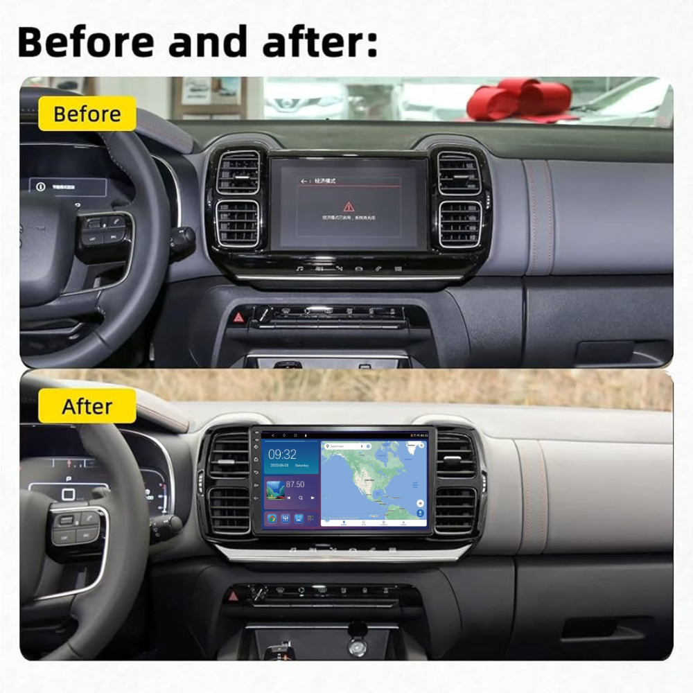 Citroen C5 Aircross 2017-Present Android 13 Wireless CarPlay & Android Auto Car Stereo Head Unit - DriveCast