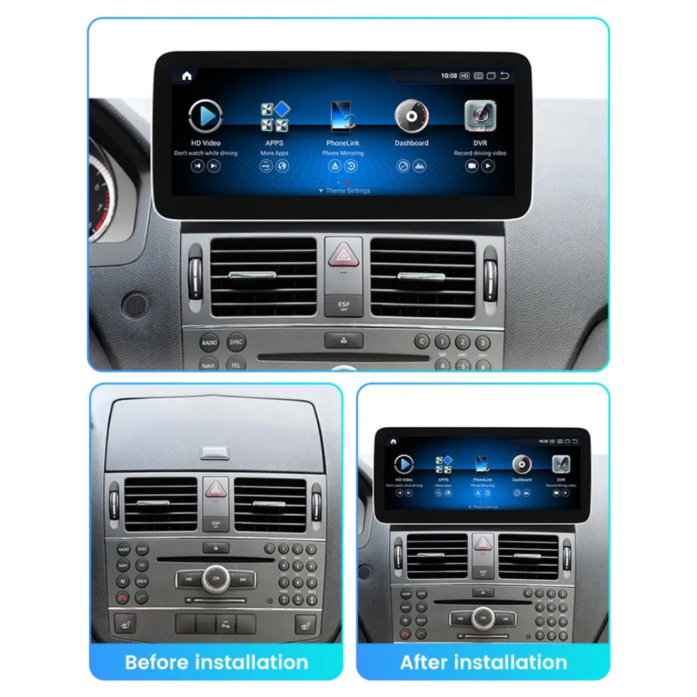 BMW 5er F10 F11 F18 Android 13 Autoradio Kabelloses CarPlay und Android Auto Head Unit NBT 12,3 Zoll 