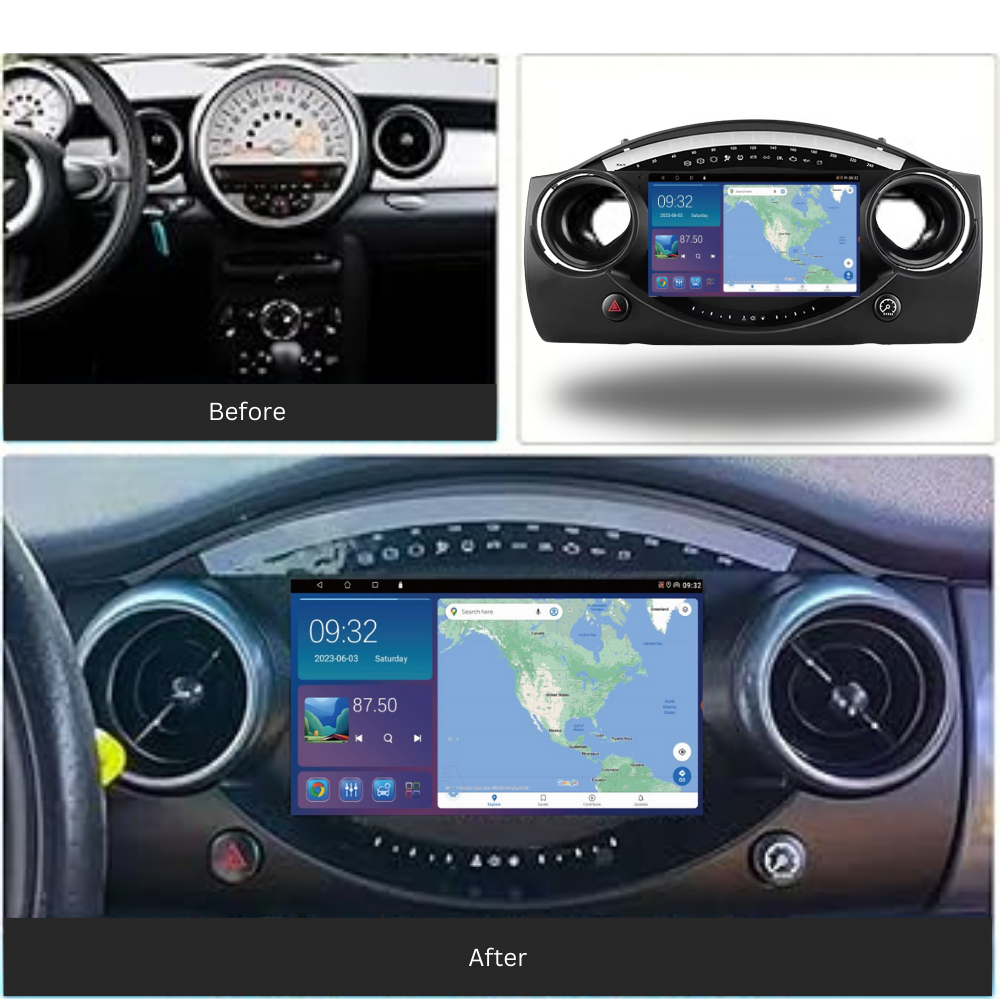 Mini 2002-2008 R50 R52 R53 Android 13 Wireless CarPlay & Android Auto Car Stereo Head Unit