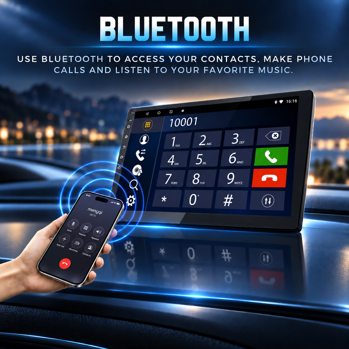 Peugeot 407 2004-2010 Android 15 Wireless CarPlay Android Auto Car Stereo Head Unit