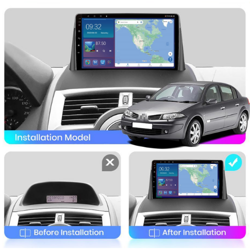 Renault Megane 2 2002-2009 Android 13 Wireless CarPlay Android Auto Car Stereo Head Unit - DriveCast