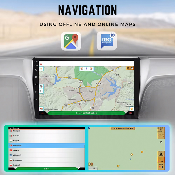 Autoradio GPS 9.7" Avec Apple CarPlay Pour Fiat Ducato / Peugeot Boxer / Citroën Jumper - Neuf