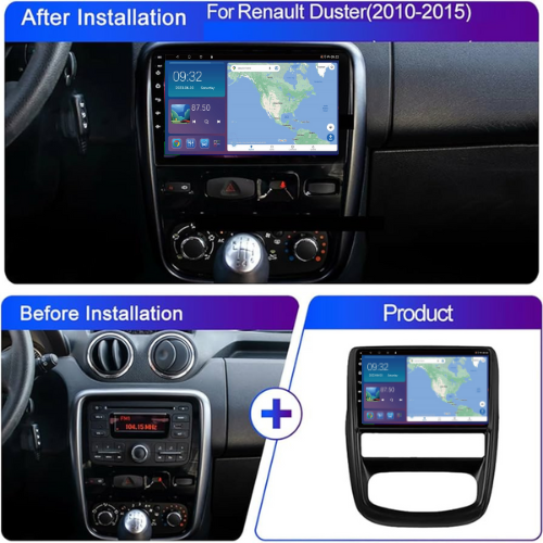 Dacia Duster 2010-2015 Android 13 Wireless CarPlay Android Auto Car Stereo Head Unit - DriveCast