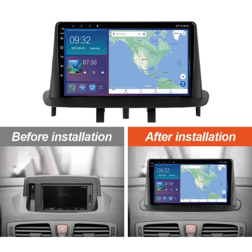 Renault Megane 3 Renault Fluence 2009-2014 Android 13 Wireless CarPlay Android Auto Car Stereo Head Unit - DriveCast