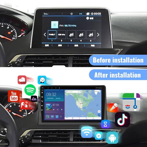 Peugeot 3008 4008 5008 2017-2020 Android 13 Wireless CarPlay Android Auto Car Stereo Head Unit - DriveCast