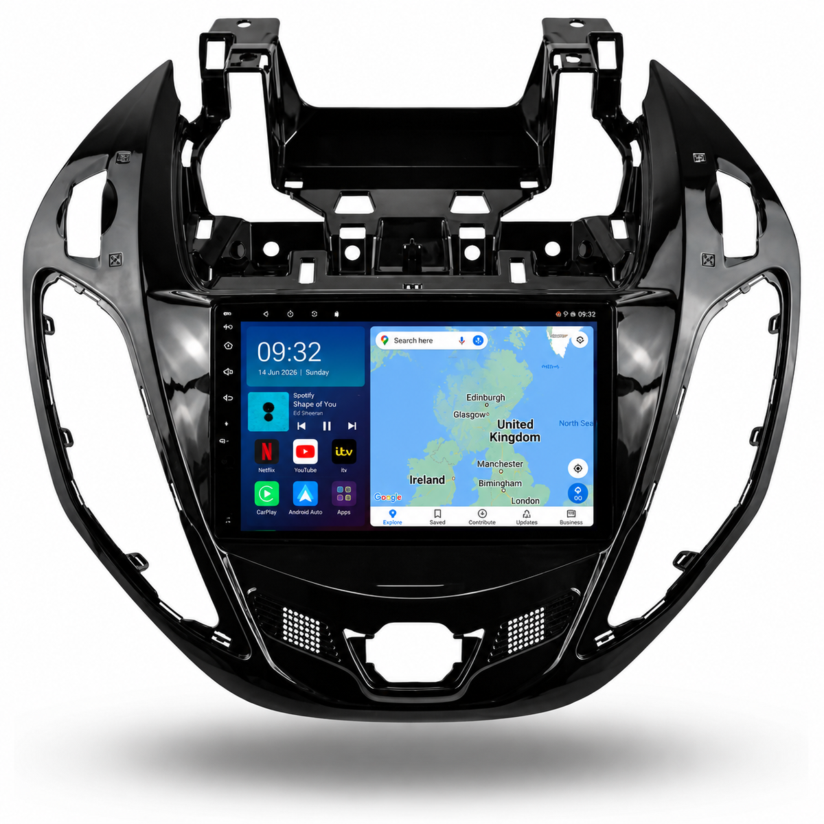 Ford Transit Courier B Max 2012-2017 Android 13 Kabelloses CarPlay und Android Auto Autoradio-Haupteinheit 