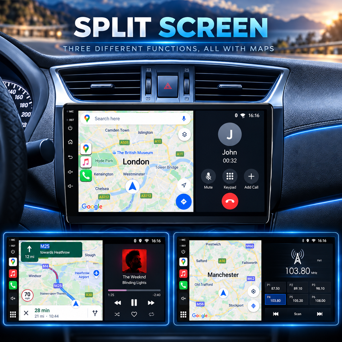 BMW X1 2009-2015 Android 15 Wireless CarPlay & Android Auto Car Stereo Head Unit 10.25inch 12.3inch