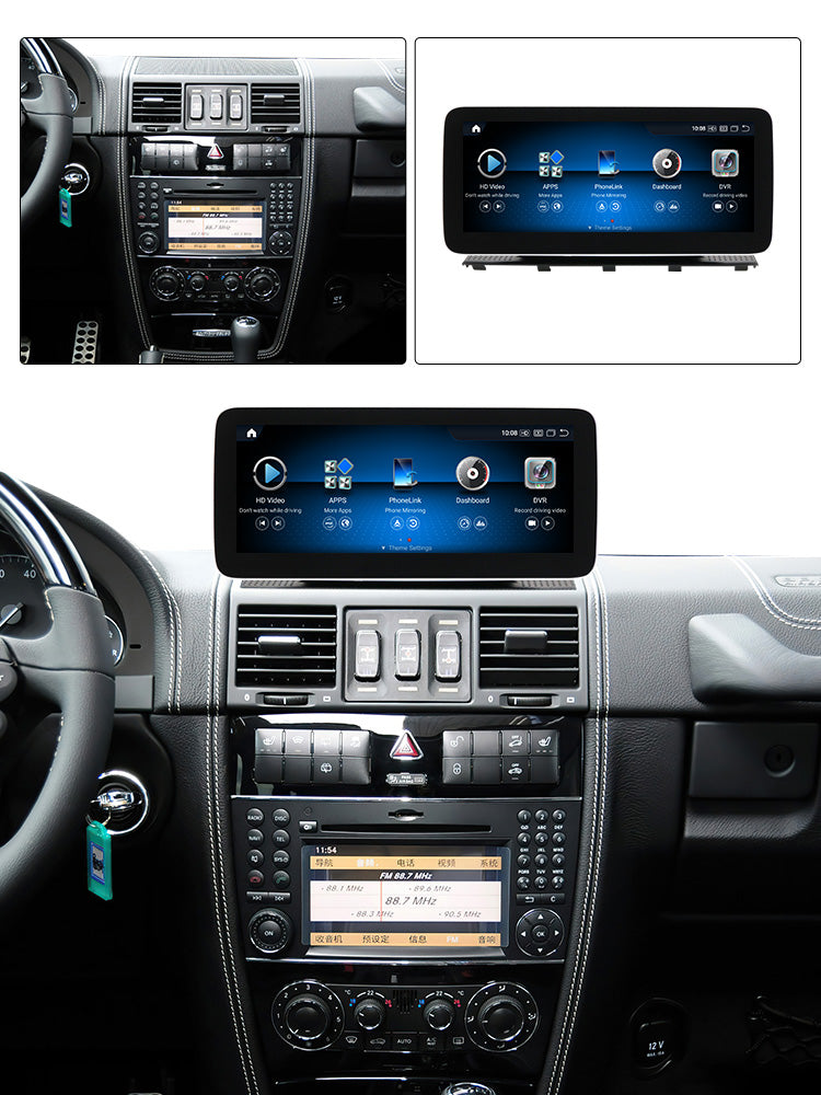 Mercedes G Class 2008-2019 W461 W463 G500 Android 13 Car Stereo Wireless CarPlay & Android Auto Head Unit