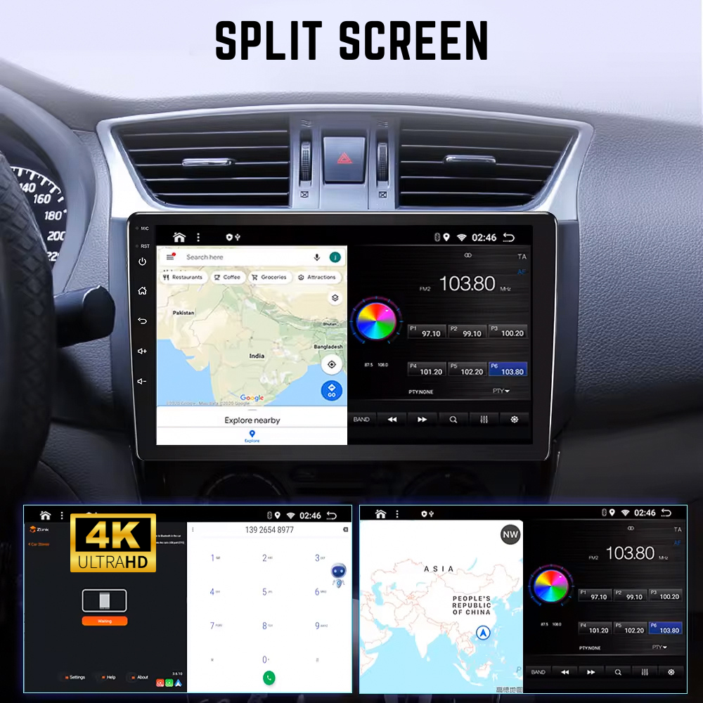 Eonon VWX7 9" Android Car Stereo For VW Skoda Seat - GPS, Apple CarPlay, Android Auto, 3GB RAM, 32GB, RCD330 Replacement