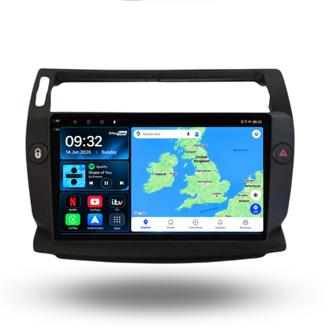 Citroen C4 2004-2009 Android 15 Car Stereo Head Unit | CarPlay & Android Auto - DriveCast