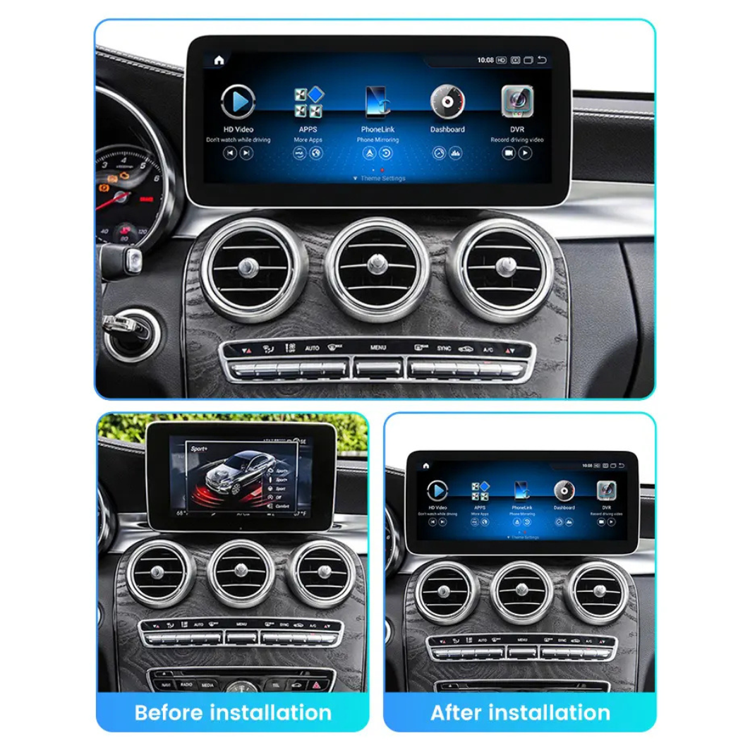 BMW 5er F10 F11 F18 Android 13 Autoradio Kabelloses CarPlay und Android Auto Head Unit NBT 12,3 Zoll 