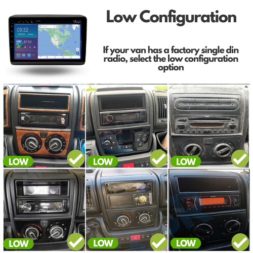 Fiat Ducato Peugeot Boxer Citroen Relay Jumper 2006-2022 Android 13 Wireless CarPlay & Android Auto Car Stereo Head Unit - DriveCast