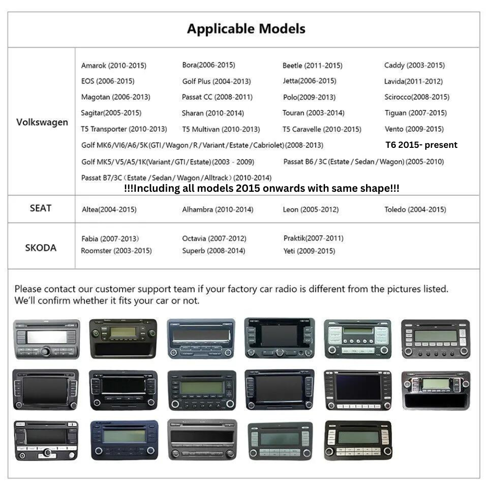 Volkswagen Seat Skoda 9inch Android 12 Car Stereo Head Unit - Pluscenter