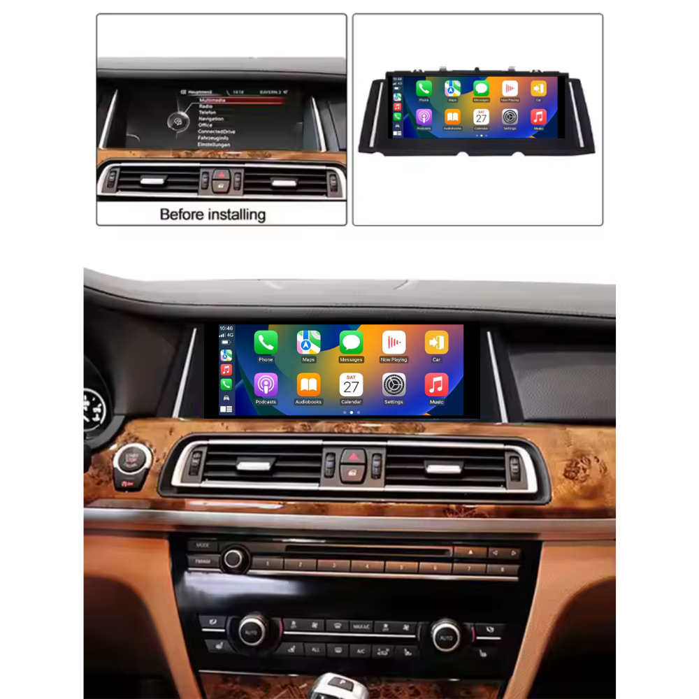 BMW 7 Series 2008-2015 F01 F02 F03 F04 Android 13 Wireless CarPlay & Android Auto Car Stereo Head Unit CIC NBT