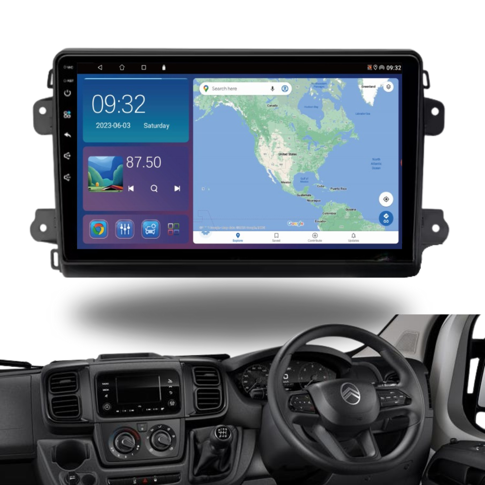 Fiat Ducato Peugeot Boxer Citroen Relay Jumper 2024 Onwards Android 13 Wireless CarPlay & Android Auto Car Stereo Head Unit