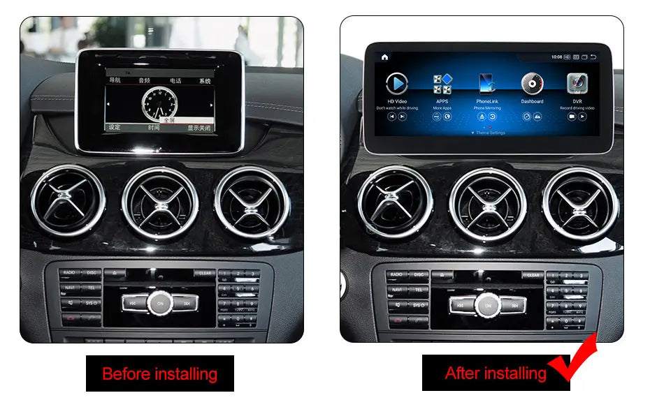 BMW 5er F10 F11 F18 Android 13 Autoradio Kabelloses CarPlay und Android Auto Head Unit NBT 12,3 Zoll 