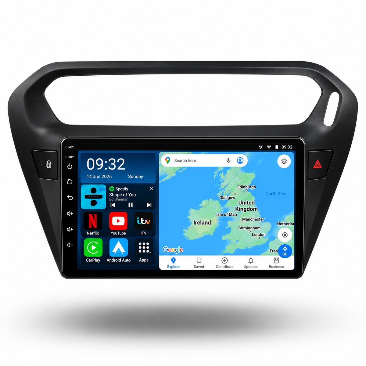 Citroen C-elysee Peugeot 301 2014-2018 Android 15 Wireless CarPlay & Android Auto Car Stereo Head Unit - DriveCast
