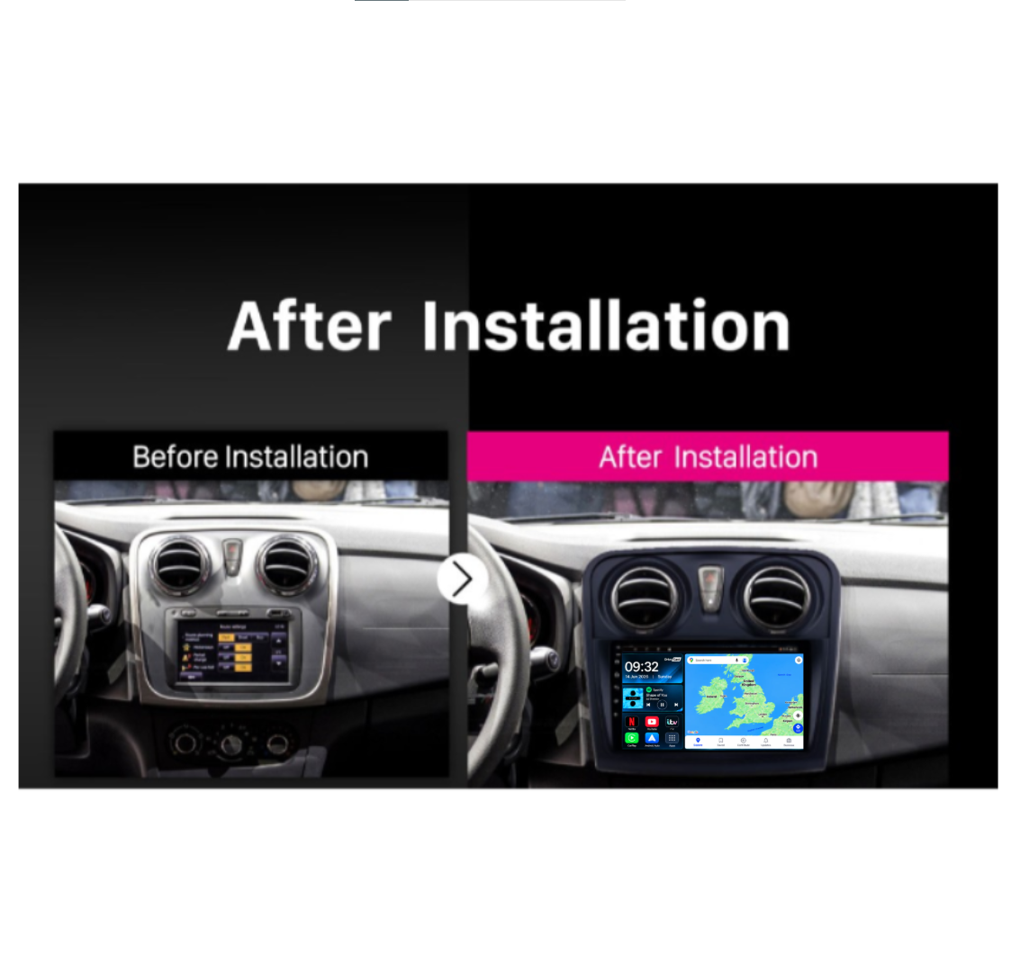 Dacia Logan 2004-2009 Android 15 Car Stereo Head Unit | CarPlay & Android Auto - DriveCast